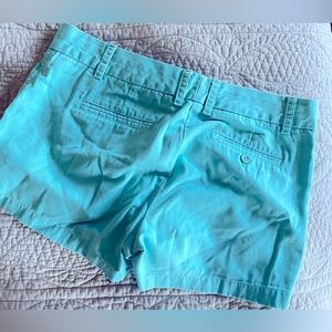 Caribbean blue JCrew Chino Shorts